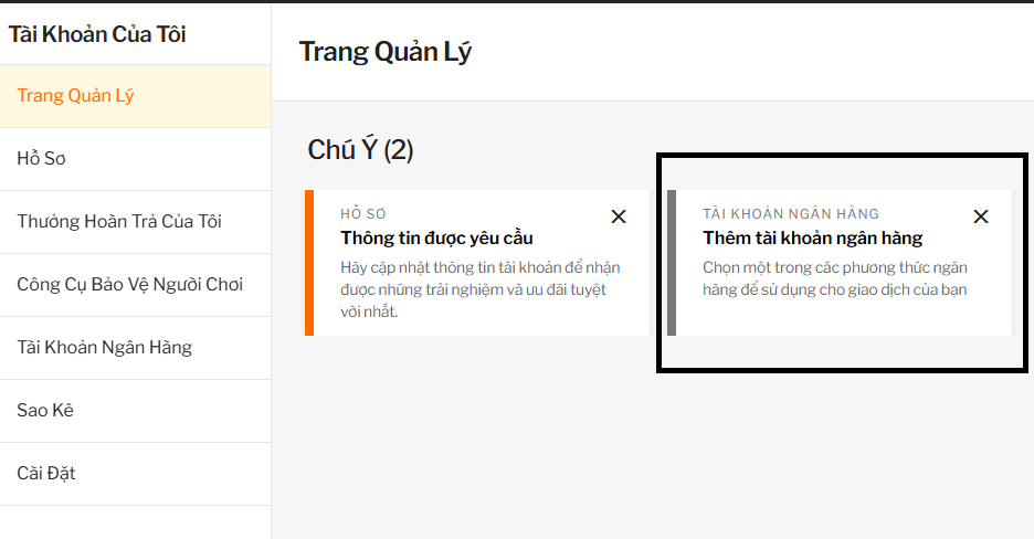 Cập nhật hồ sơ khi rút tiền 188bet Cập nhật hồ sơ khi rút tiền 188bet