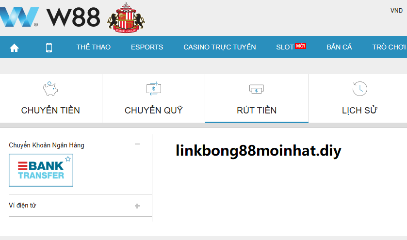 Các phương thức rút tiền w88 Các phương thức rút tiền w88